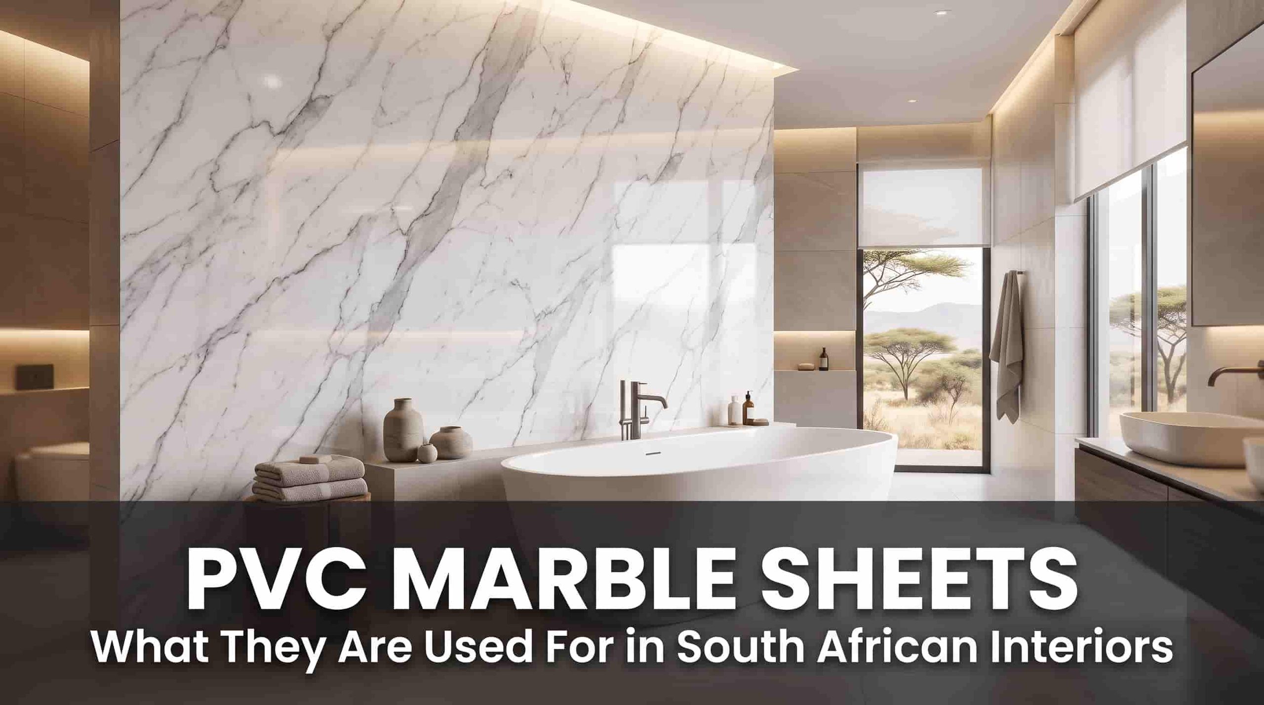 PVC marble sheet South Africa bathroom kitchen commercial interior wall panel application guide